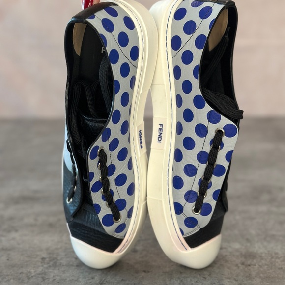 Fendi Authentic Leather Sneakers - Picture 8 of 11